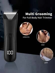 Men's And Women's Body Trimmer, Electric Shaver, Electric Groin And Pubic Hair Trimmer, Ceramic Blade Male Hygiene Shaving Trimmer, Full Body Grooming