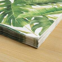 20 chiếc/gói khăn ăn tiệc in hình, trang trí hoa giấy lụa nhiều màu - 20 chiếc khăn ăn in hình - Xem 6