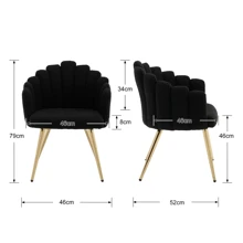 WAHSON OFFICE CHAIRS Dining Chairs - Black - View 3