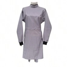 Surgical Uniform Anti-Fluid Repellent Gown - 灰色 - 查看 3