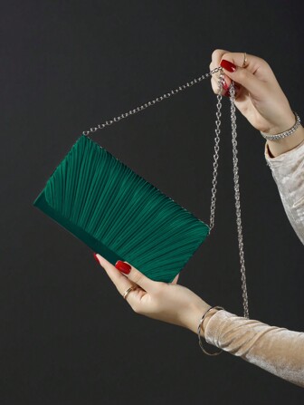 Shiny, Fashionable, Elegant Casual Evening Envelope Clutch Bag, Charming, Luxurious, Exquisite Small Square Chain Bag, Suitable For Women, Students, Office Ladies, Brides, Wedding, Women's Birthday Party, Prom, Dinner, Best Gift For Ladies