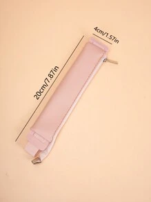 1个纯色笔袋/铅笔盒，PU单层弹性文具袋，适合返校、学习用品、铅笔盒、铅笔袋、背包。 - 單件 - 查看 19