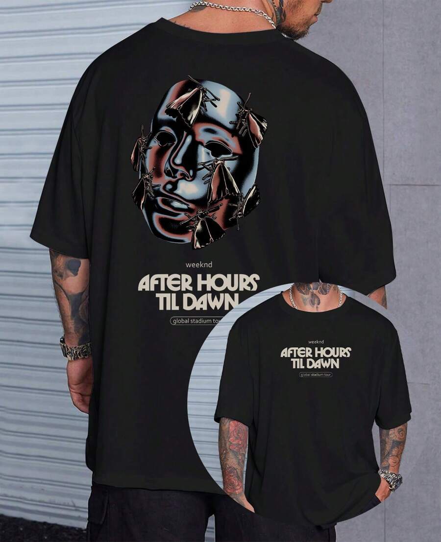 Vintage Basic T-Shirt  Album Popular One Of The Girls - 黑色 - 查看 1