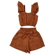 Mini Diva Summer Hot Stylish Kids Set New - Óxido marrón - Ver 2