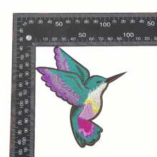 1pc Vibrant Multicolor Magpie Bird Embroidery Badge Patches - Iron-On Appliques For DIY Clothing, Hats, Coats, Dresses, And Fabric Decor - Easy To Use, Durable, And Long-Lasting Cloth Stickers