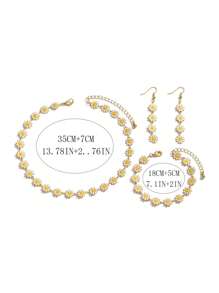 1 bộ vòng cổ hoa cúc nhiều màu thủ công, dây chuyền xương quai xanh phong cách đồng quê dành cho nữ (Số lượng hạt hoa có thể điều chỉnh) Ngày lễ tình nhân, Mẹ, Mẹ, Ngày của Mẹ, Quà tặng - trắng - Xem 5