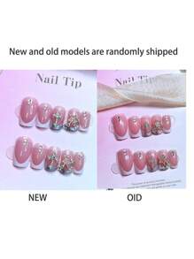 24 Stück Set weiße & silberne Kreuz- & Stern-förmige Nail Art Dekorationen, modisch für Geschäft, Date, Party, Geburtstag, Feiertag, täglichen Gebrauch Aufklebe-Nägel Nagelbedarf Nägel