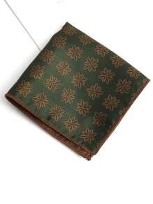 1pc Polyester Striped Pocket Square/Handkerchief, Seasonal
