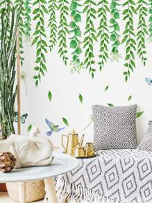 Bộ nhãn dán tường in hình Vine - màu xanh lá - Xem 8