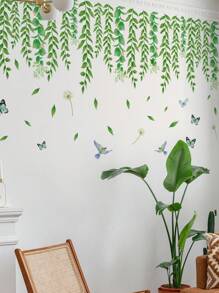 Bộ nhãn dán tường in hình Vine - màu xanh lá - Xem 9