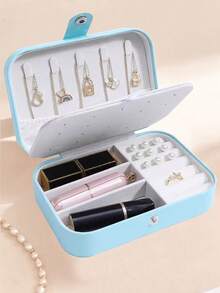 1pc Jewelry Box, Jewelry Display Box, Jewelry Storage Box, Portable Jewelry Box, Mini Jewelry Box, Simple Jewelry Box, Elegant Jewelry Display Box, Fashion Jewelry Storage Box, Detachable Jewelry Box, Travel Jewelry Box, Accessory Storage & Display Box, For Women - Multicolor - View 16