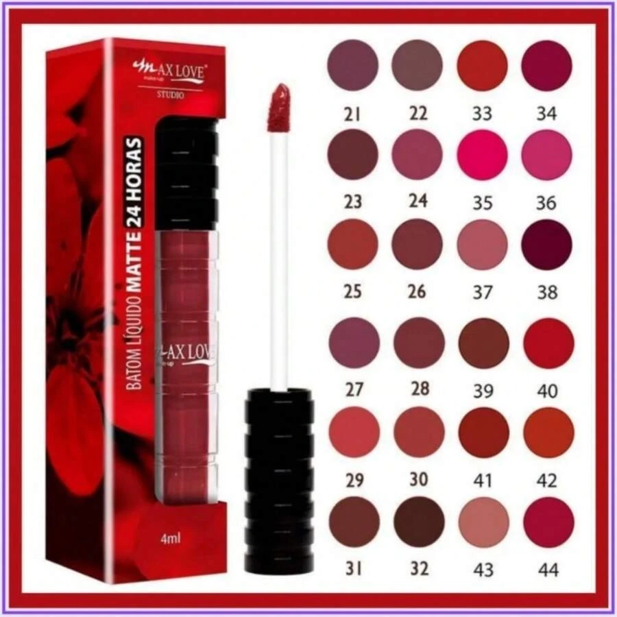 24 Hour Matte Liquid Lipstick - Long Lasting, Striking Colors - Does Not Smudge Or Transfer - 24 - Ver 1