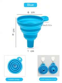 4PCS Silicone Folding Telescopic Long Neck Funnel Creative Household Liquid Dispensing Mini Kitchen Tools