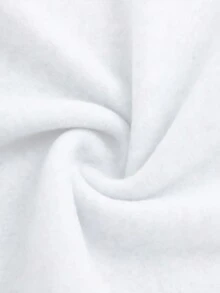 Women's Casual Loose Open Front Drop Shoulder Drawstring Hoodie Sweatshirt Jacket With Pockets, Suitable For Daily Commute/Casual Outings/Home/Sports & Fitness, Warm & Comfortable - Autumn/Winter White - White - View 6