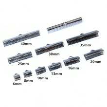 50pcs Cove Clasps Cord Ribbon Ends Caps String Ribbon Leather Clip DIY Jewelry Making Supplies For Necklace Bracelet Connector Findings