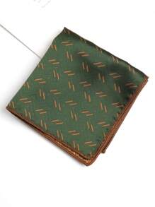 1pc Polyester Striped Pocket Square/Handkerchief, Seasonal