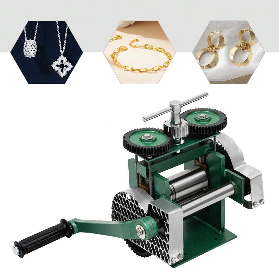 YUNRUX 120mm Jewelry Rolling Machine, Manual Rolling Machine Combined Rolling Machine Manual Rolling Machine, Jewelry Rolling Machine Jewelry Making Jewelry Suitable For The Jewelry Industry