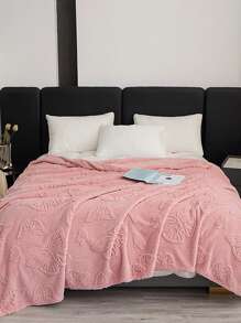 1 Miếng Màu thuần Hình bướm Tất cả Mùa Chăn , Phong cách hiện đại Polyester Ba chiều Dệt hoa Ga trải giường Như Khăn trải giường ( Vỏ gối Không bao gồm ) - Hồng - Xem 1
