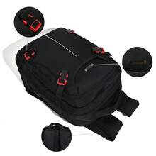 大容量背包，适合商务、通勤、休闲、旅行、农历新年、情人节、春夏假期 - 黑色 - 查看 7