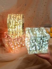 DIY 郁金香花立方体 LED 夜灯，生日、情人节温馨浪漫礼物 - 鬱金香鏡花燈 - 查看 7