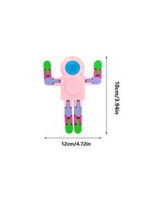 Đồ chơi robot con quay hồi chuyển ngẫu nhiên của phi hành gia, đồ chơi giảm căng thẳng cho robot xoay có thể biến đổi - Nhiều màu - Xem 3