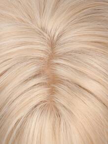 Tóc giả cosplay Anime tự làm có mái dài 24 inch tổng hợp thẳng ngắn màu vàng hoe kẹp tóc đuôi ngựa có thể tháo rời, tóc giả Lolita thẳng ngắn tự nhiên dành cho phụ nữ thích hợp cho tiệc Halloween Giáng sinh - Vàng - Xem 9