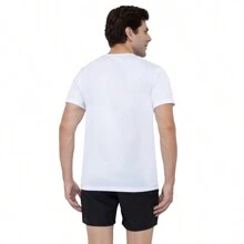 Kit 3 Men's Dry Fit Premium Anti-Sweat Sports T-Shirts - 白色 - 查看 8