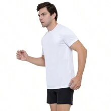 Kit 3 Men's Dry Fit Premium Anti-Sweat Sports T-Shirts - 白色 - 查看 7