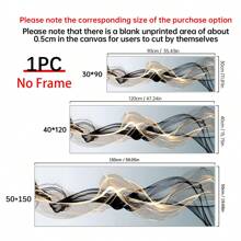 1 bức tranh vải canvas trừu tượng màu vàng phong cách Bắc Âu hiện đại, áp phích và tranh in màu vàng, trang trí nghệ thuật treo tường, trang trí nghệ thuật treo tường hiện đại cho phòng khách và phòng ngủ, thiết kế bắt mắt, không có khung - Nhiều màu - Xem 2