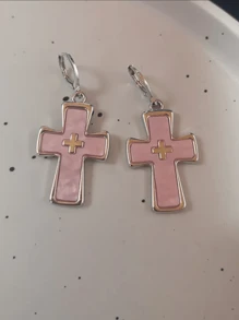 2件套Y2K风格彩色星星耳环，甜美梦幻粉色水晶星星耳钉，时尚首饰配饰，女士礼物