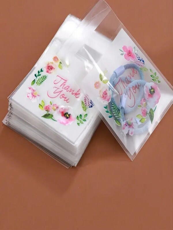 100pcs Self Sealing Adhesive Gift Bags, Shopping Bag, Party Bag, Wedding Birthday Party Gift Bag, Craft Tote Bag, Party Favors, Birthday Decor, Party Gift Decor, Wedding Decor, Party Supplies,