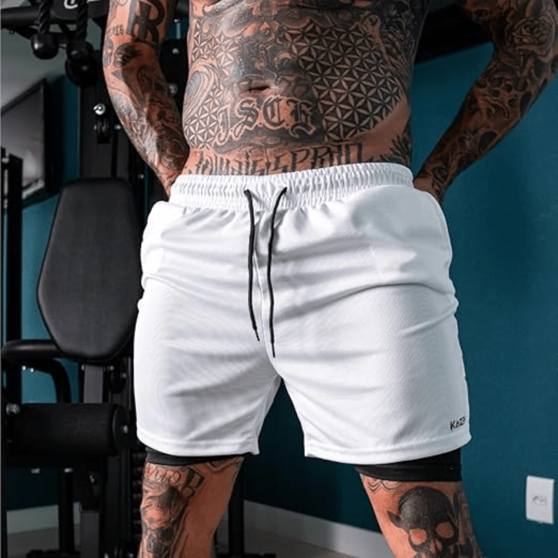 Kit 3 Bermudas Masculinas 2 em 1 Com Proteção Uv+20 Sport Revolution