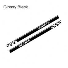 Car Side Door Sticker Vinyl Decal Sport Racing Stripes Graphics Accessories For  Up Hatchback  VW Cross Up Mii