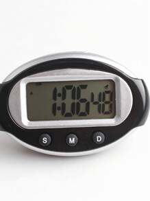 Small Digital Electronic Alarm Clock NA813A, NA613D Compact Portable Travel Alarm Clock With Week, Date Battery Operated - 白色 - 查看 1