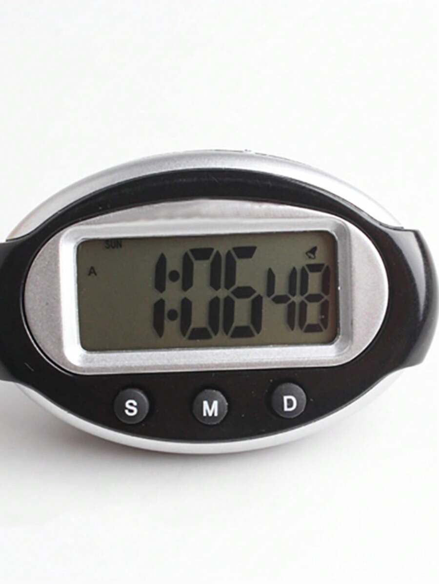 Small Digital Electronic Alarm Clock NA813A, NA613D Compact Portable Travel Alarm Clock With Week, Date Battery Operated - 白色 - 查看 1