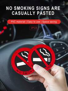 No Smoking Sticker, Self-Adhesive No Smoking Reminder Sign - Multicolor - View 2