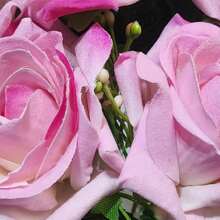 Pink Velvet Bouquet Artificial Flower For Wedding Decoration, Arrangements, Decorating Parties And Home - Light Pink - View 5