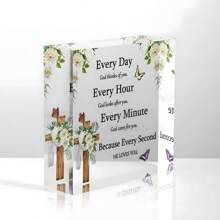 1 tấm Acrylic - Quà tặng cho bạn bè, Kỷ vật tình bạn truyền cảm hứng, Quà tặng sinh nhật chị gái tuyệt vời nhất, Đồ trang trí bàn làm việc tạo động lực, Hoàn hảo cho Lễ Tạ ơn, Giáng sinh và kỷ niệm - Nhiều màu - Xem 1