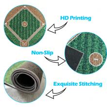 Baseball Rug For Bedroom Non Slip Sports Rug,Rugs For Bedroom Living Room Baseball Room Decor