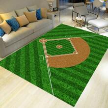 Baseball Rug For Bedroom Non Slip Sports Rug,Rugs For Bedroom Living Room Baseball Room Decor