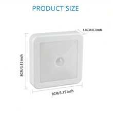 LED Night Light, Motion Sensor Battery Powered, For Bathroom, Bedroom, Hallway, Corridor, Toilet, Stairs, Wardrobe Lighting