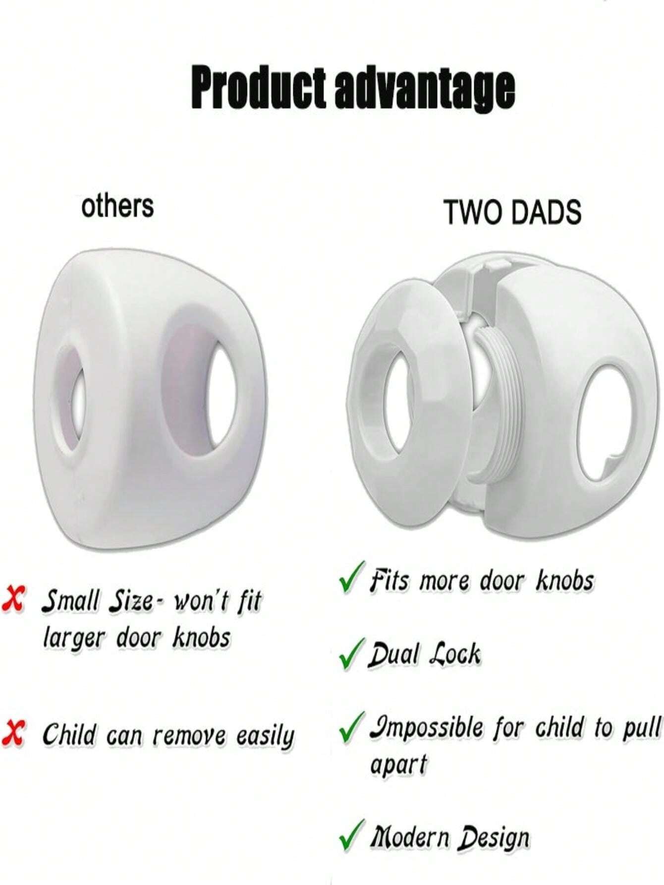 1pc Door Handle Protection Cover Baby Safety BallShaped Lock Handle