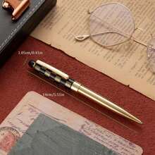 1pc Metal Rotating Ball Pen, Creative Gift & Promotional Pen - Multicolor - View 12