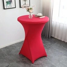 Indoor-Beauty 1 Gói Khăn Trải Bàn Spandex, Khăn Trải Bàn Ôm, Khăn Trải Bàn Tròn Co Giãn Highboy Dùng Trang Trí Ngày Lễ, Đám Cưới, Sinh Nhật, Tiệc, Sự Kiện Tiệc Tùng, Bàn Ăn Nhẹ (Nhiều Màu Sắc Và Kích Cỡ Có Sẵn) - Nhiều màu - Xem 1