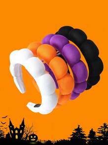 1pc Halloween esponja bandana para meninas - elástico de cabelo - Ver 1