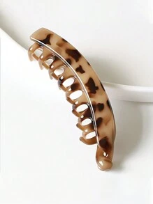 4 件女士多色大号磨砂香蕉扭发夹后脑勺高端无痕竖夹高马尾发夹发饰适合日常休闲使用，发夹，发夹爪夹