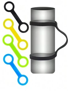 1pc/4pcs Water Bottle Holder, Handle, Cup Strap, Silicone Fixture Strap, Portable Mineral Water Bottle Carrier Suitable For Running, Cycling, Gym, Or Jogging - Multicolor - View 12