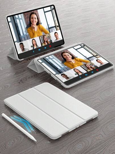 Apple 1pc Tablet Protective Case Compatible With Ipad Soft Anti-Fall Protection, Ultra-Thin/Smart Stand/Auto-Wake Compatible With Ipad 9.7/10.2/10.9/11/12.9, 10th Gen, Air 11, Air4/5/6