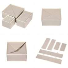 1/3/6 packs Caja de almacenamiento de tela plegable, organizador de cajones de armario, cestas y contenedores de tela divisores para ropa interior, medias, lencería, ropa, decoración del hogar, dormitorio, vestido, pantalones, zapatos, botas, faldas, camisetas blancas de mujer, pantalones negros de mujer, ropa de invierno para mujer, vestidos, ropa de invierno para mujer, vestidos elegantes para mujer, blusas blancas para mujer, de manga larga, monos blancos para mujer, vestidos primaverales para mujer, atuendos primaverales para mujer, primavera, ropa de primavera, minimalista, blusas de verano
