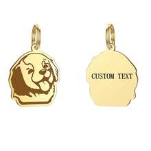 1 件不锈钢猎犬时尚动物钥匙扣个性化宠物狗身份牌雕刻狗牌名字 - 彩色 - 查看 13